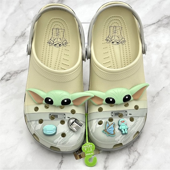 Crocs Grogu Classic Clog Shoes Mens Size 11 Star Wars Mandalorian Jibbitz Child main image 6
